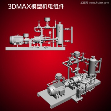 3DMAX模型机电组件