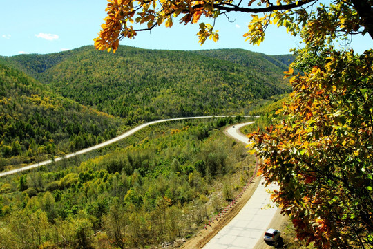 大兴安岭盘山公路