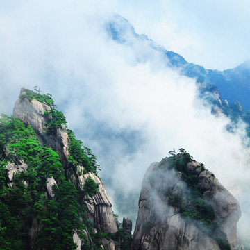 黃山風(fēng)光方形片