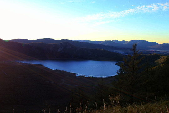 柴河火山天池 堰塞湖