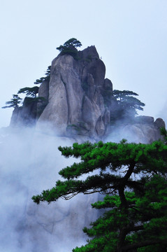 黃山山峰