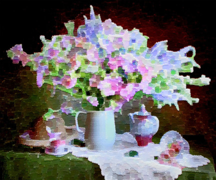 色彩 抽象 裝飾畫 油畫