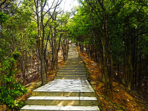 園林風(fēng)景畫