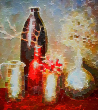 色彩 抽象 裝飾畫 油畫