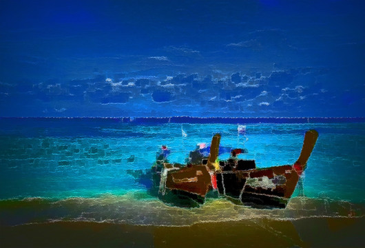 色彩 抽象 裝飾畫 油畫