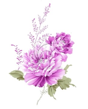 陶瓷花片分色 花卉