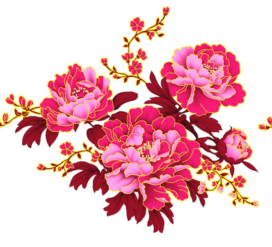 陶瓷花片花卉