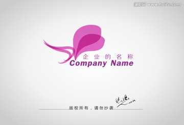 花卉logo logo设计