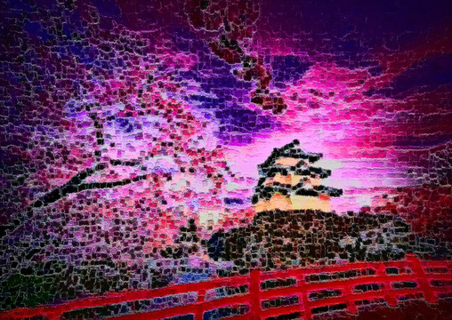 色彩 抽象 裝飾畫 油畫