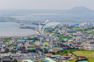 济州岛城头山俯瞰