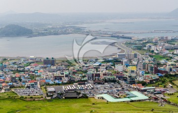 济州岛城头山俯瞰