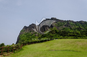 济州岛城头山日出峰