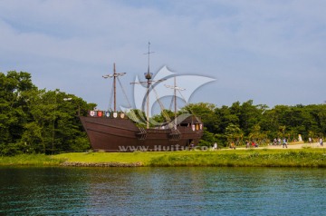 济州岛原生态公园 大帆船