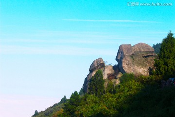 南岳衡山崖石风景
