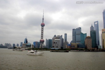 上海陆家嘴全景 东方明珠