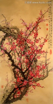 國畫梅花