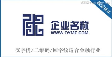 優(yōu)字二維碼形回字紋標(biāo)志