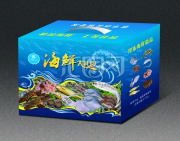 海鮮包裝 展開圖