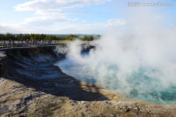 黄石公园大棱镜热泉