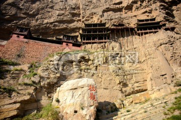 山西大同悬空寺景区