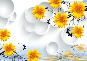 3D花紋 3D背景 分層