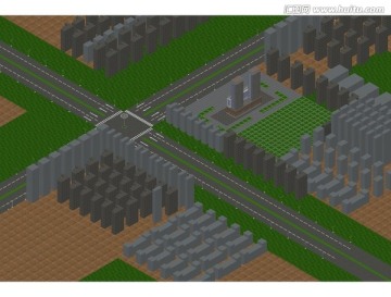 城市開發(fā)區(qū)道路規(guī)劃圖