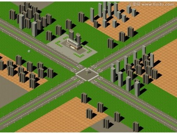 城市開發(fā)區(qū)道路規(guī)劃圖