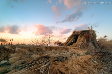 美丽的云 田野风景