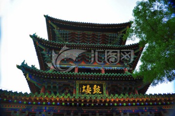 少林寺 鼓楼 高清