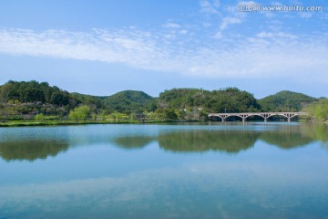 缙云仙都朱潭山风光