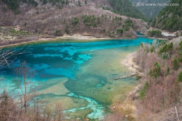 四川九寨沟孔雀海风光