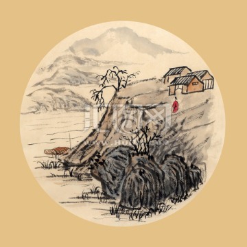 山居圖 山水畫