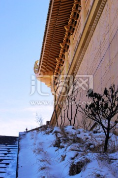 峨眉山金顶雪景