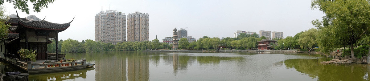 义乌绣湖公园全景大图