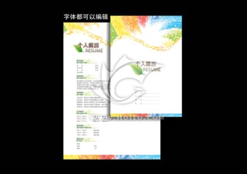 炫彩個人簡歷