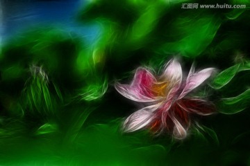 裝飾畫 荷花
