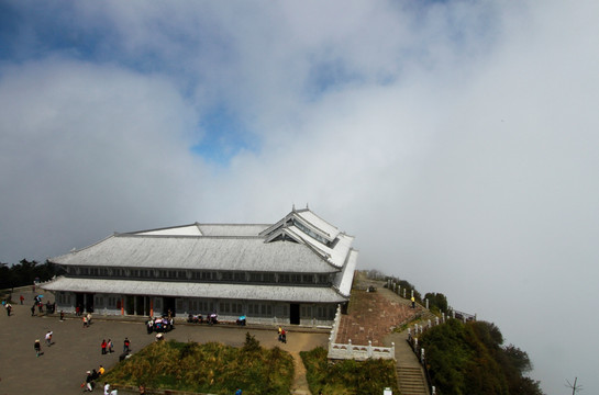 四川峨眉山金顶风光