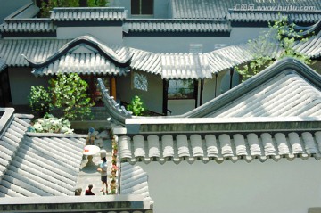 仿油畫 江南園林