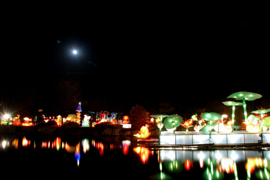 元宵节花灯 节日夜景