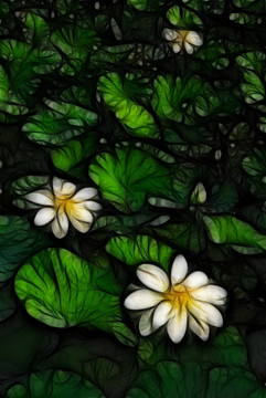 裝飾畫(huà) 荷花
