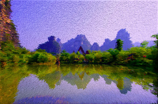立體山水畫