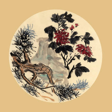 裝飾畫 君子圖