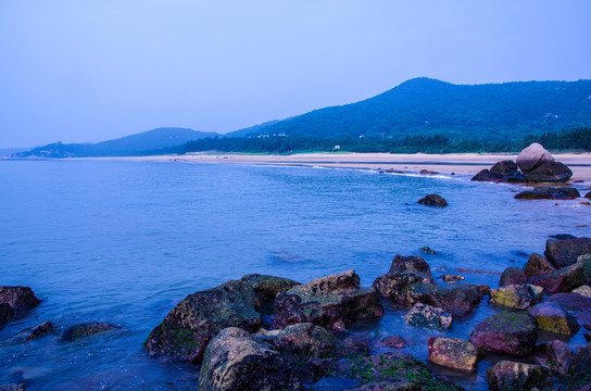 大海 蓝天 海边 礁石 海风