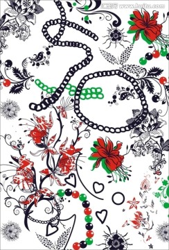 數(shù)碼印花 花卉圖案