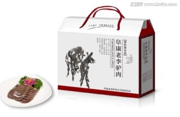 驢肉包裝平面圖