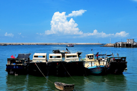 南海风光 渔港