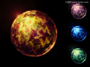 高清魔幻煉獄星球素材