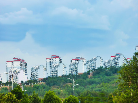 住宅远眺