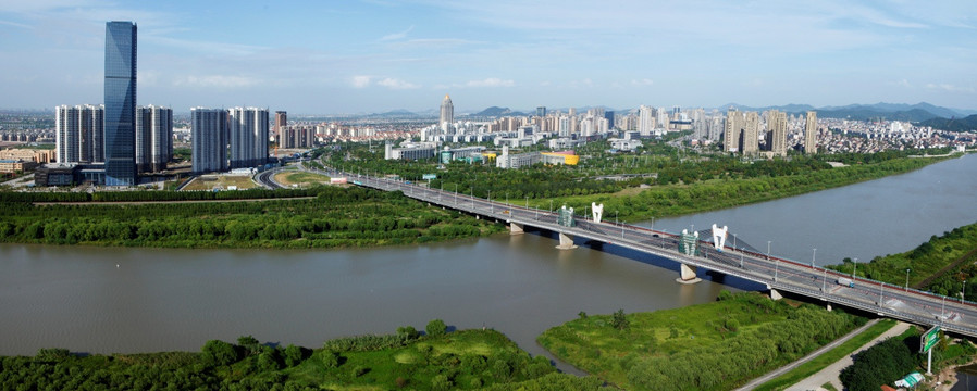 曹娥江畔 曹娥江与城市