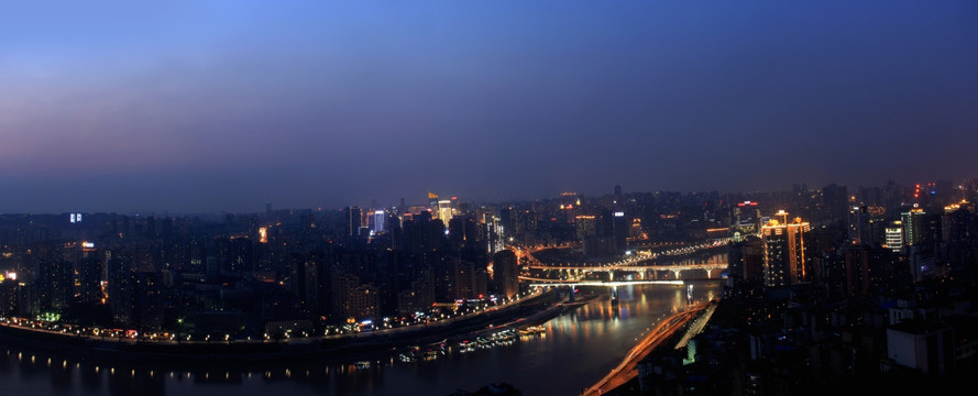 重庆夜景 山城夜景（合成大图）